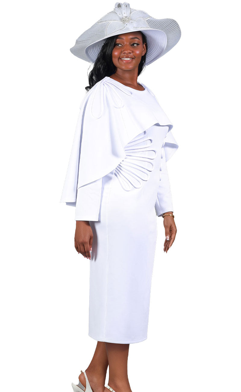 Giovanna Dress D1590-White – Church suits for less