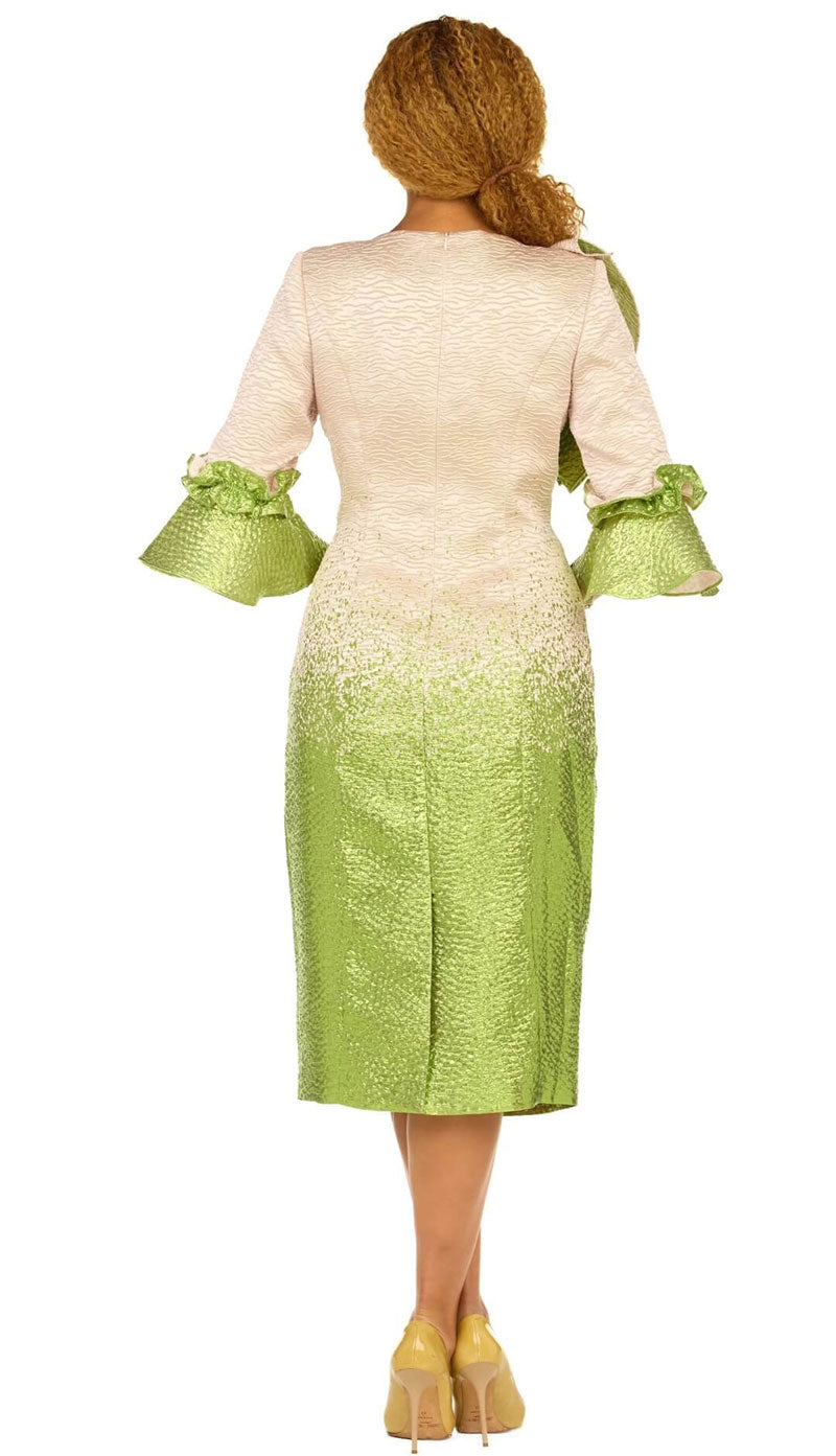 Giovanna Church Dress D1678-Green – Church suits for less