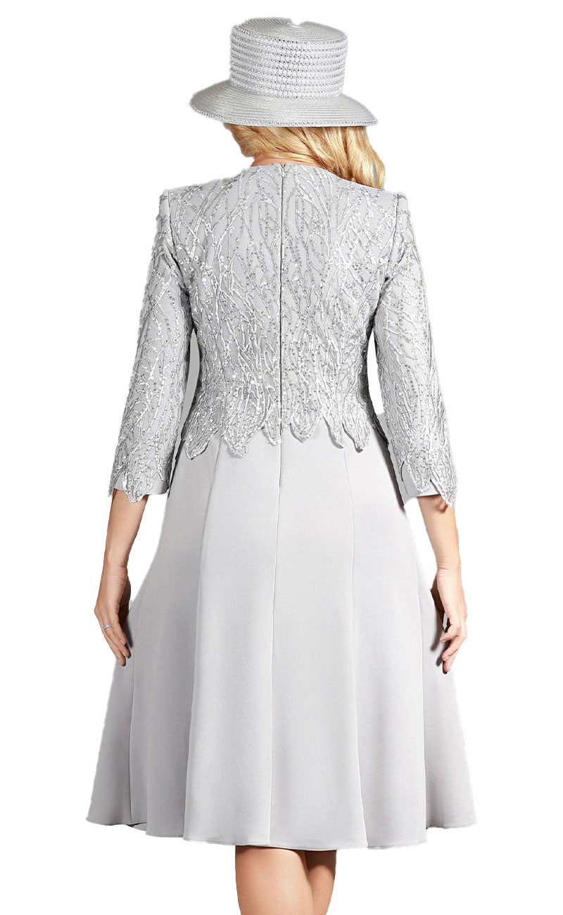 Classy Elegant Church Suits Giovanna Dress D1681C-Silver Church Suits For Less Classy Elegant Church Suits Giovanna Dress D1681C-Silver Church Suits For Less