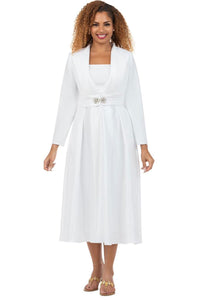 Giovanna Church Dress D1708-White