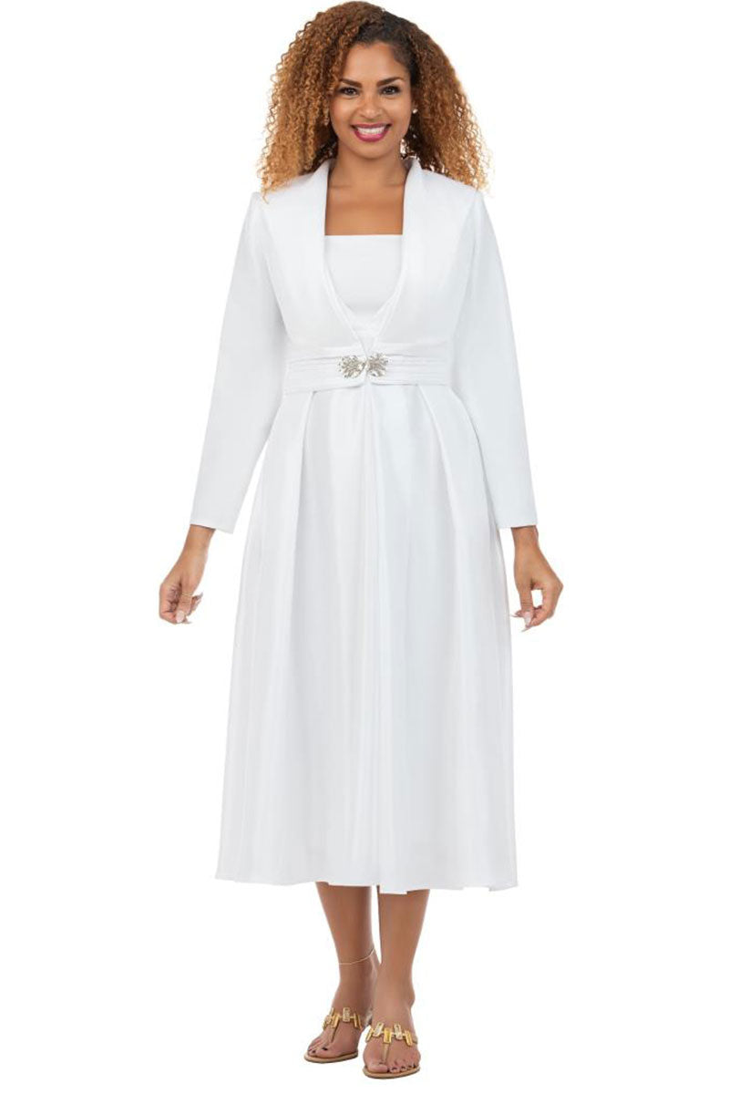 Giovanna Church Dress D1708-White