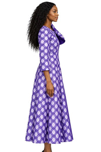Giovanna Church Dress D1717-Purple