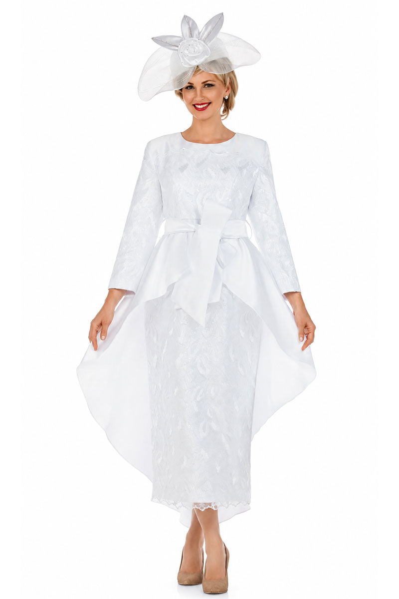 Giovanna Church Dress D7221L-White