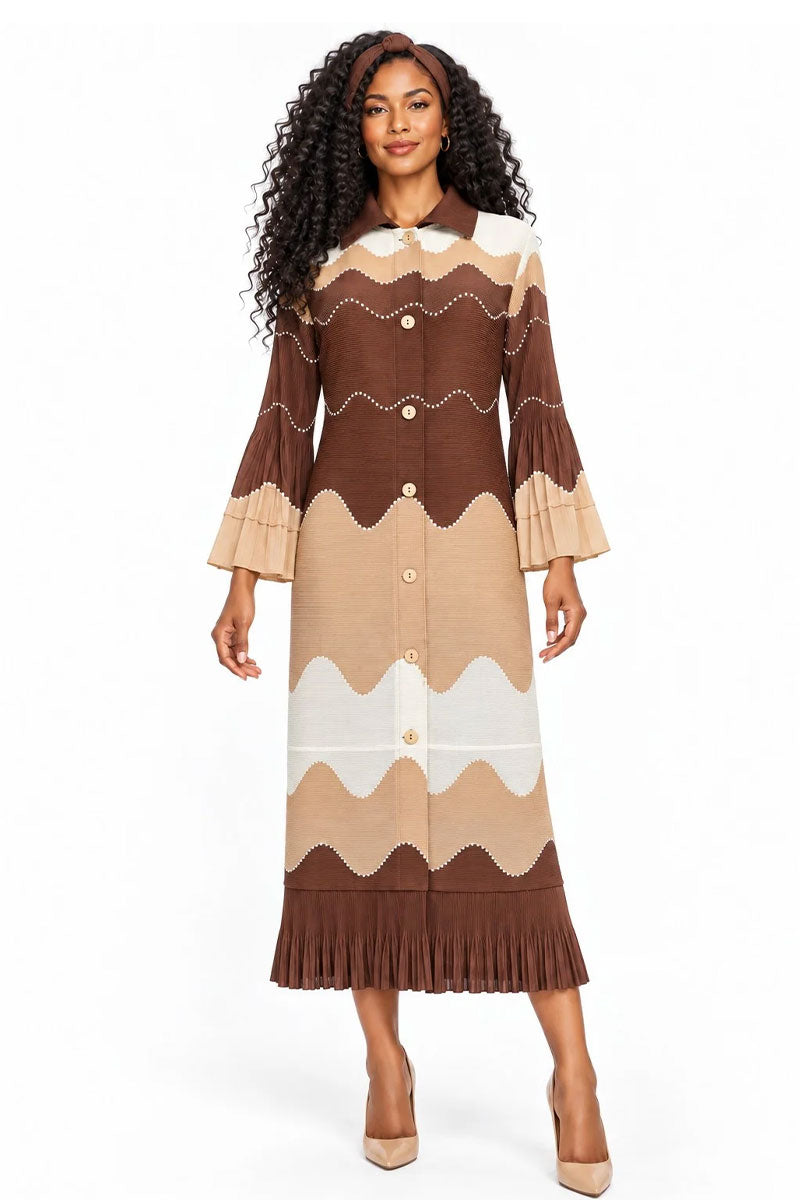 Giovanna Church Dress DP1768-Chocolate
