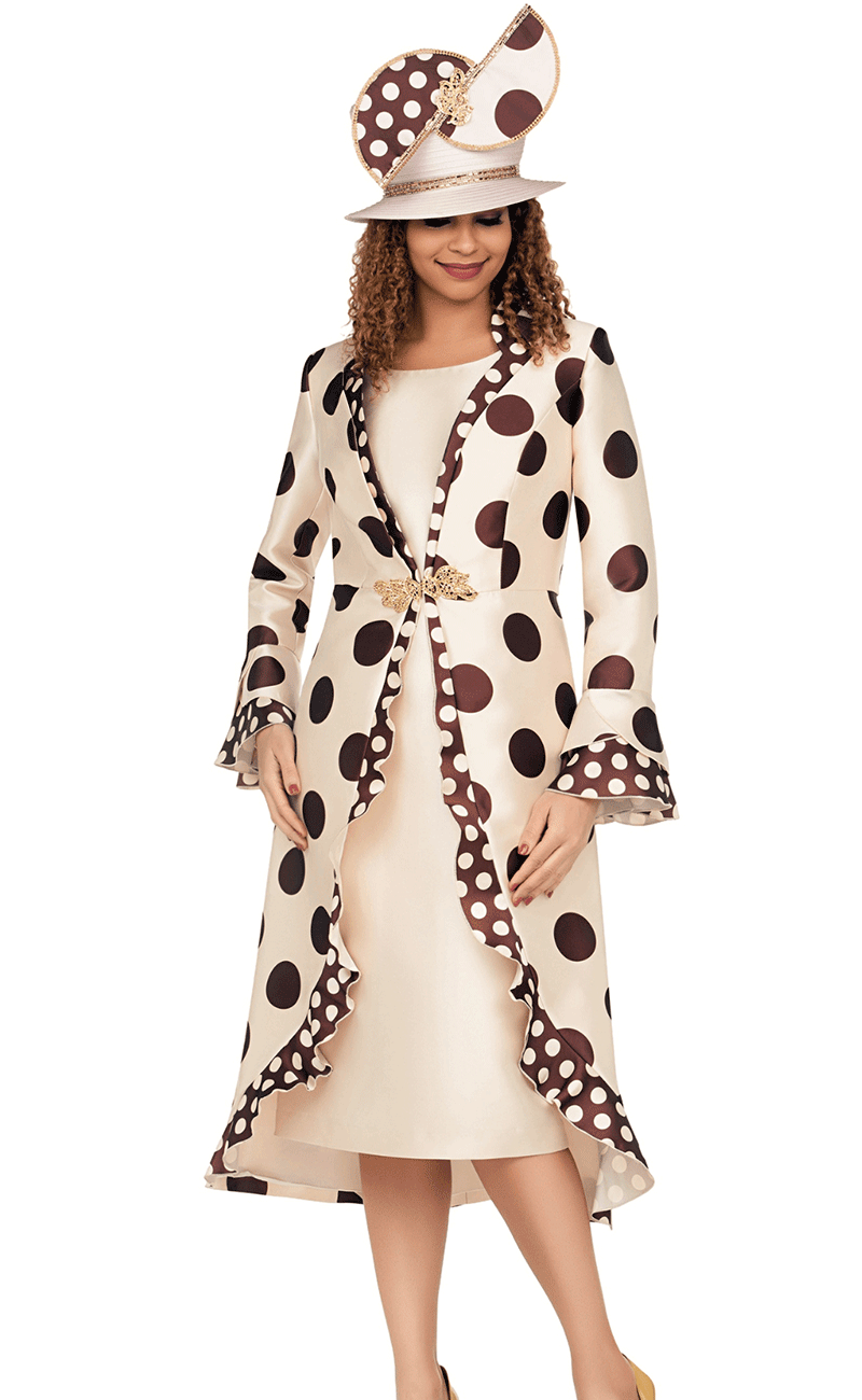 Giovanna Church Dress G1303-Champagne - Church Suits For Less