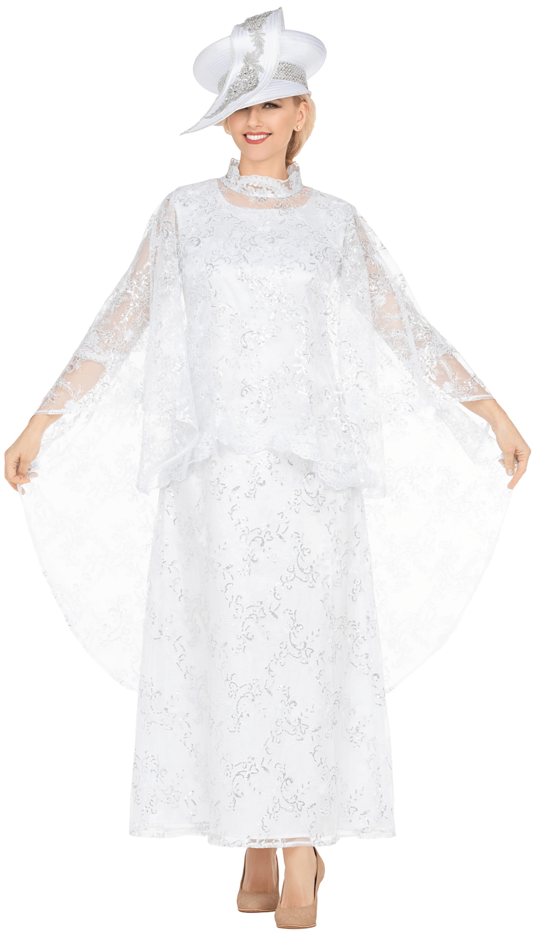 Giovanna Dress D1667B-White