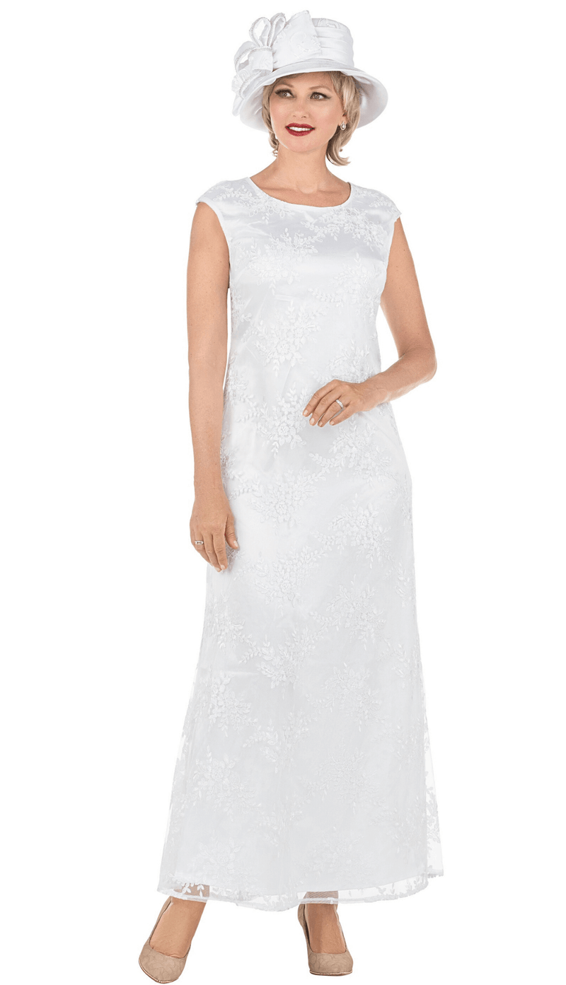 Giovanna Church Dress D1671-White