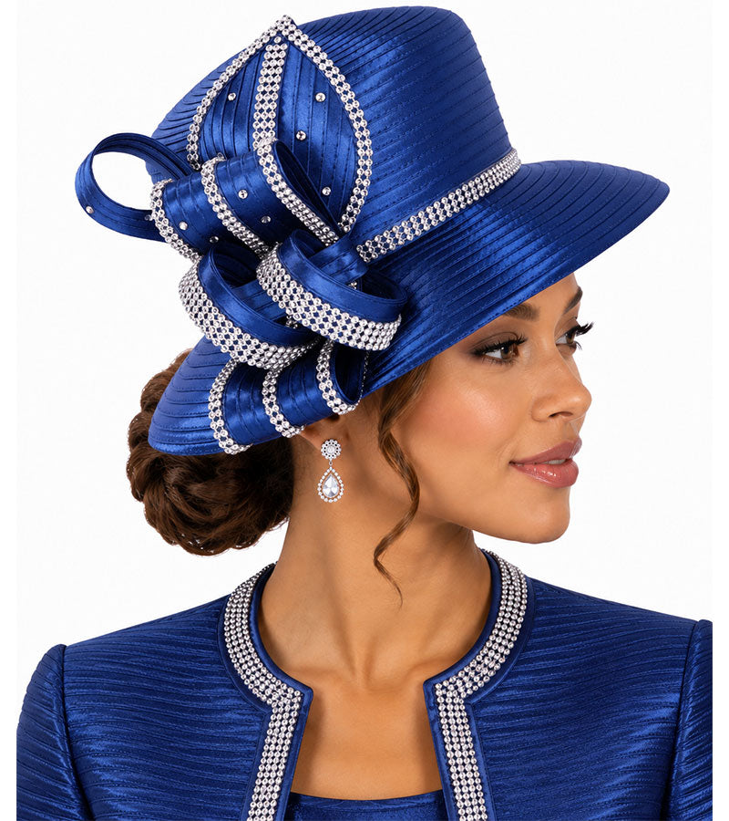 Giovanna Church Hat HR1088-Royal Blue