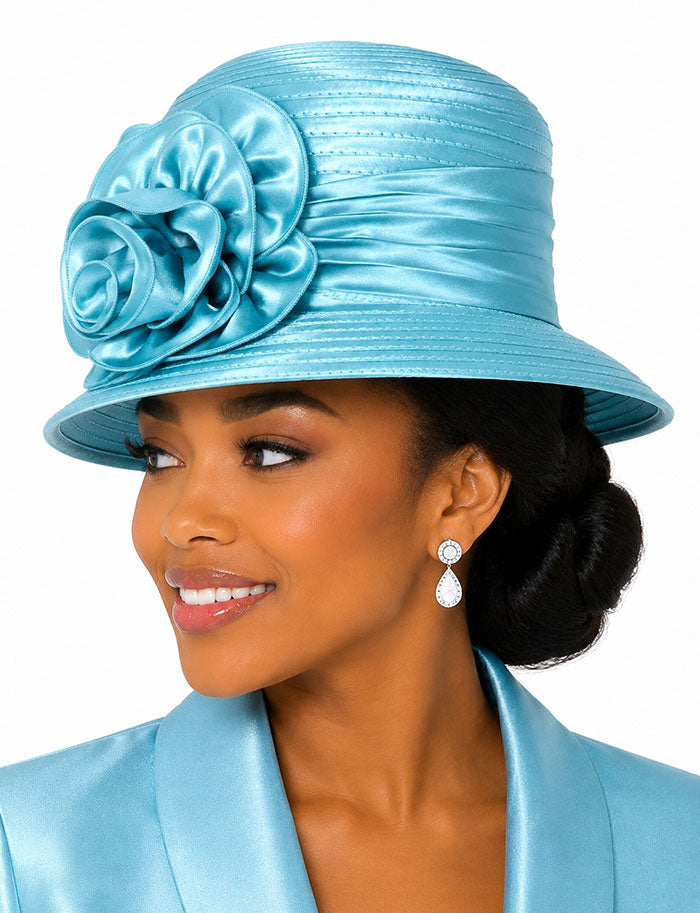Giovanna Church Hat HR935-Turquoise