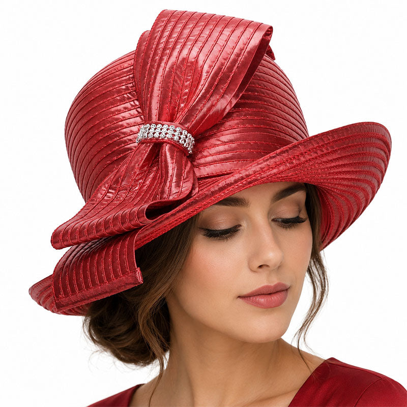 Giovanna Church Hat HM1015C-Red