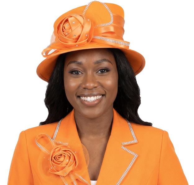 Giovanna Church Hat HM974-Orange