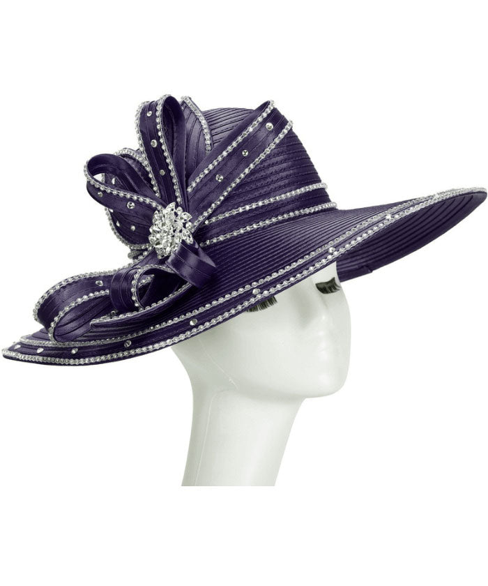 Giovanna Church Hat HR22127-Silver main image 0