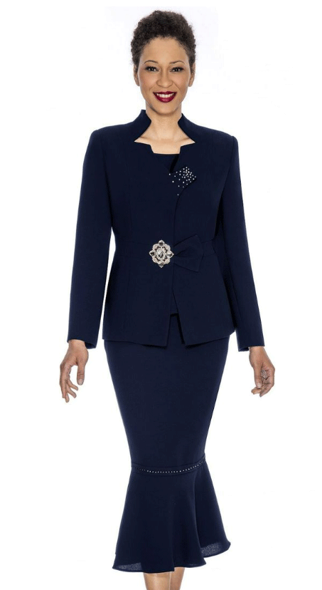 Giovanna Usher Suit 0822C-Navy