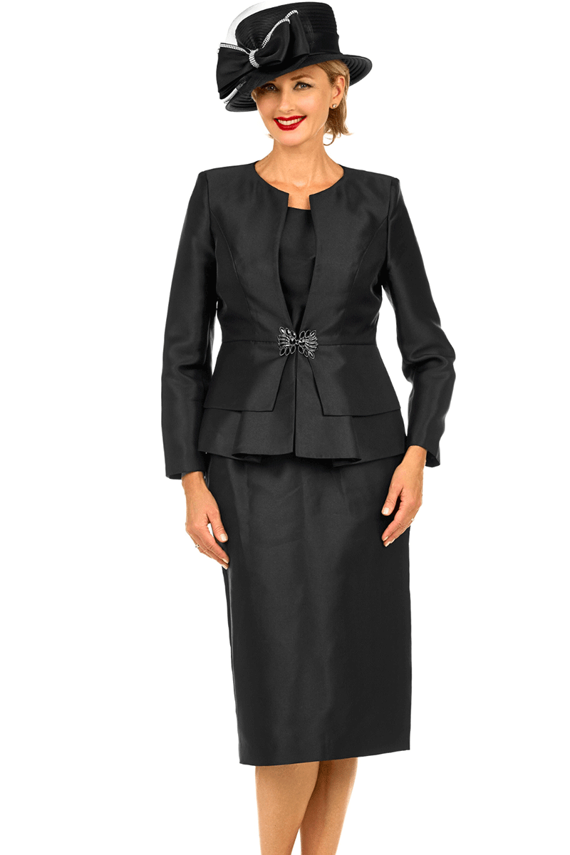 Giovanna Church Suit 0978-Black