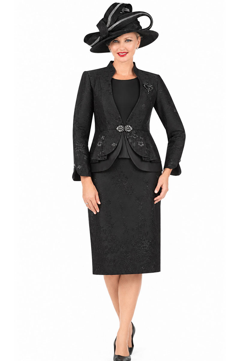 Giovanna Church Suit G1154-Black