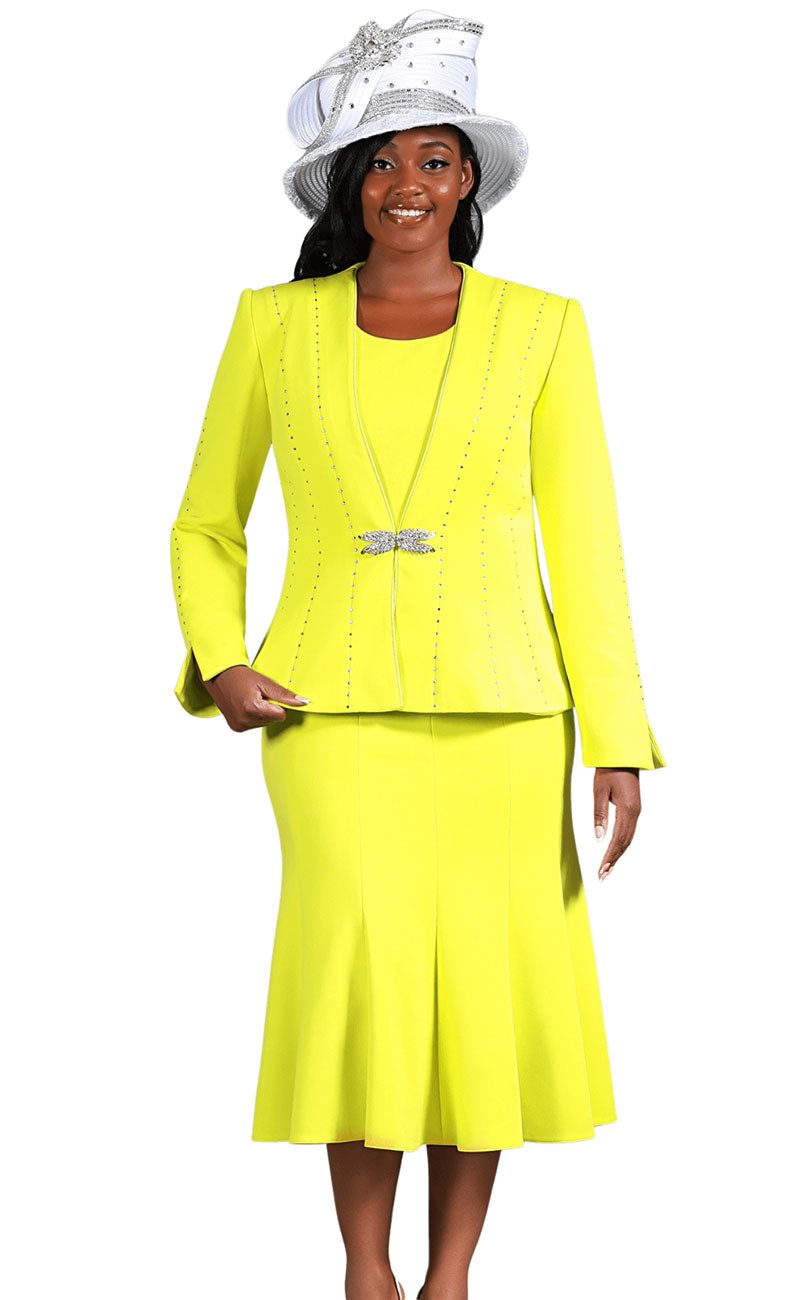 Giovanna Church Suit G1225C-Lemon - Church Suits For Less