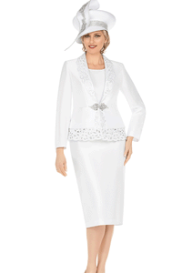 Giovanna Church Suit G1316-White