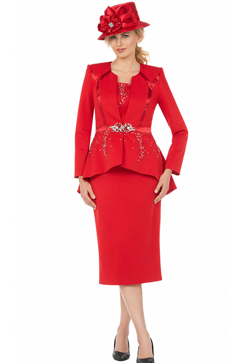 Giovanna Church Suit G1354-Red