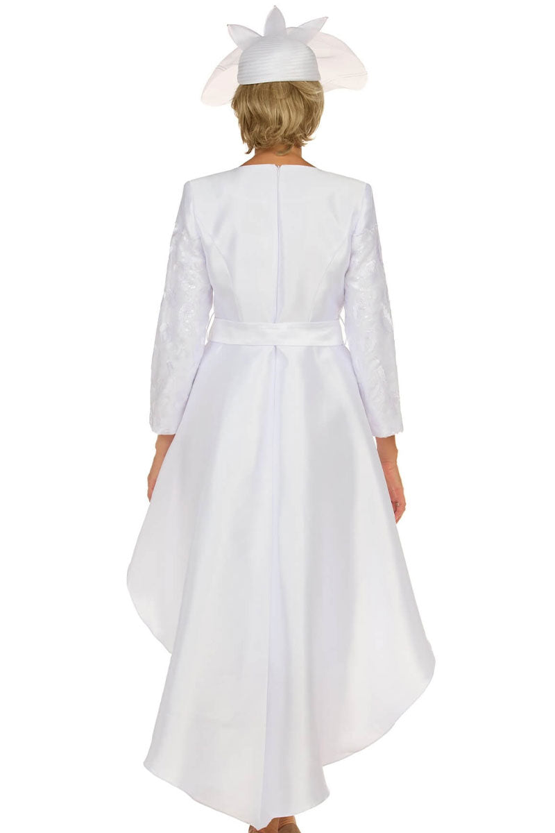 Giovanna Church Dress D7221C-White