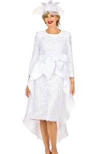 Giovanna Church Dress D7221C-White