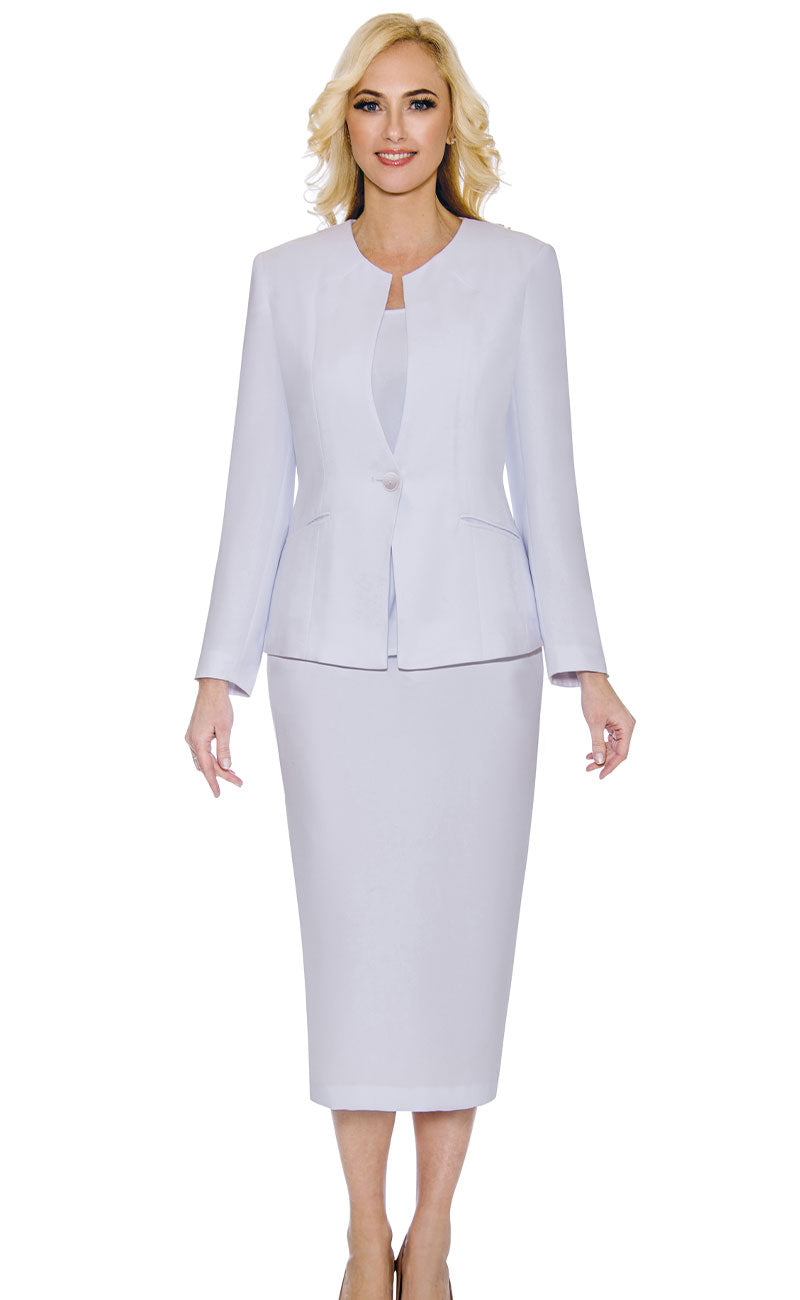 Giovanna Usher Suit S0743C-White main image 1