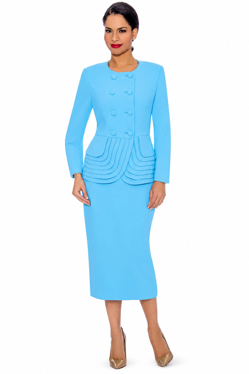 Giovanna Usher Suit S0902-Turquoise