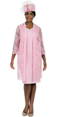 Giovanna Church Dress D1565-Pink - Church Suits For Less