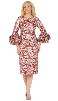 Giovanna Church Dress DP2424-Red