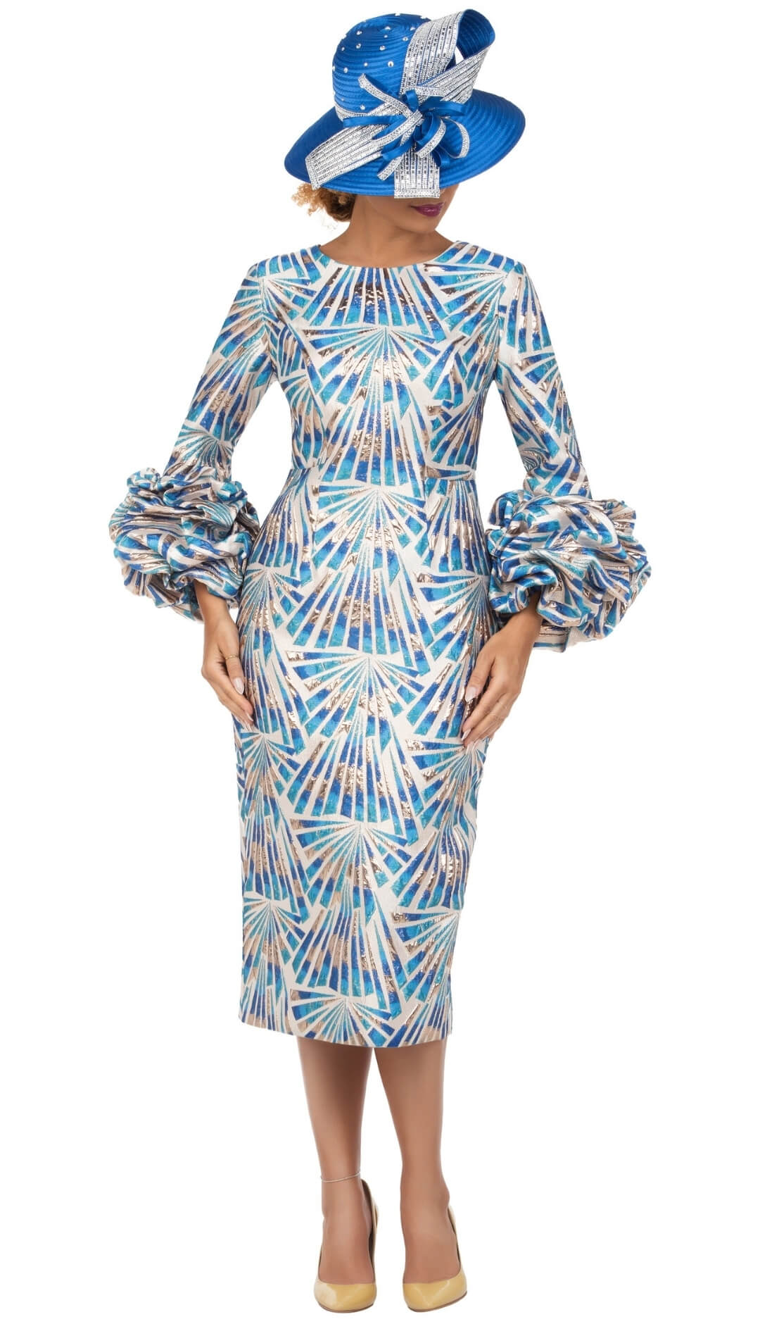 Giovanna Church Dress DP2424-Royal Blue