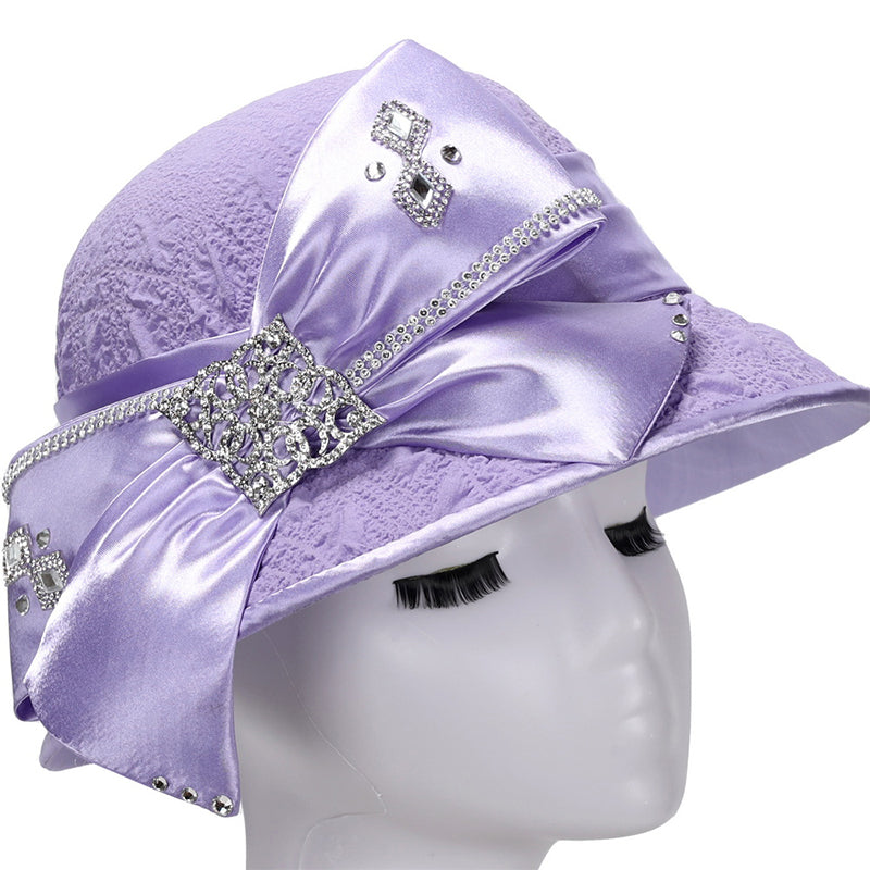 Giovanna Church Hat H0943B-Lilac - Church Suits For Less