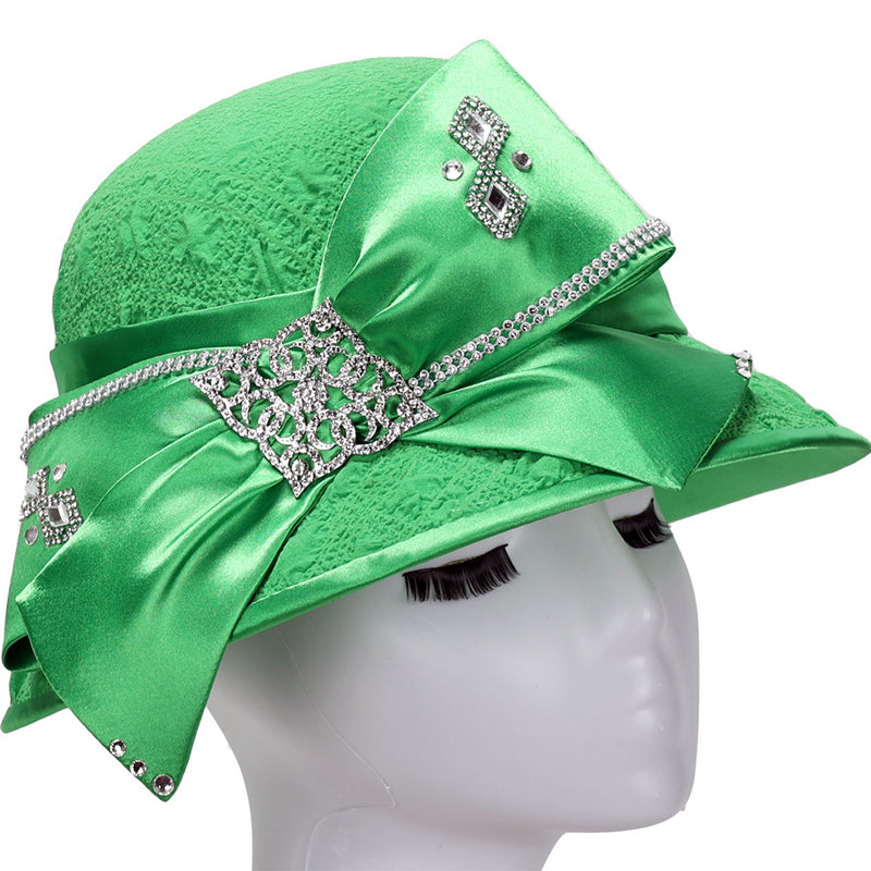 Giovanna Church Hat H0943B-Apple Green - Church Suits For Less