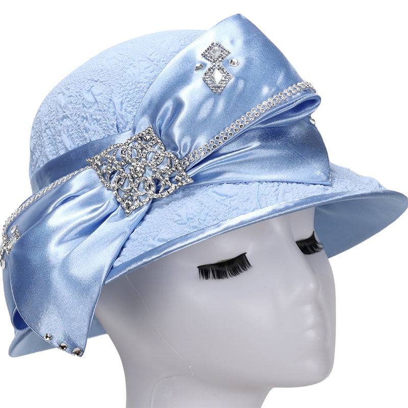 Giovanna Church Hat H0943B-Blue - Church Suits For Less