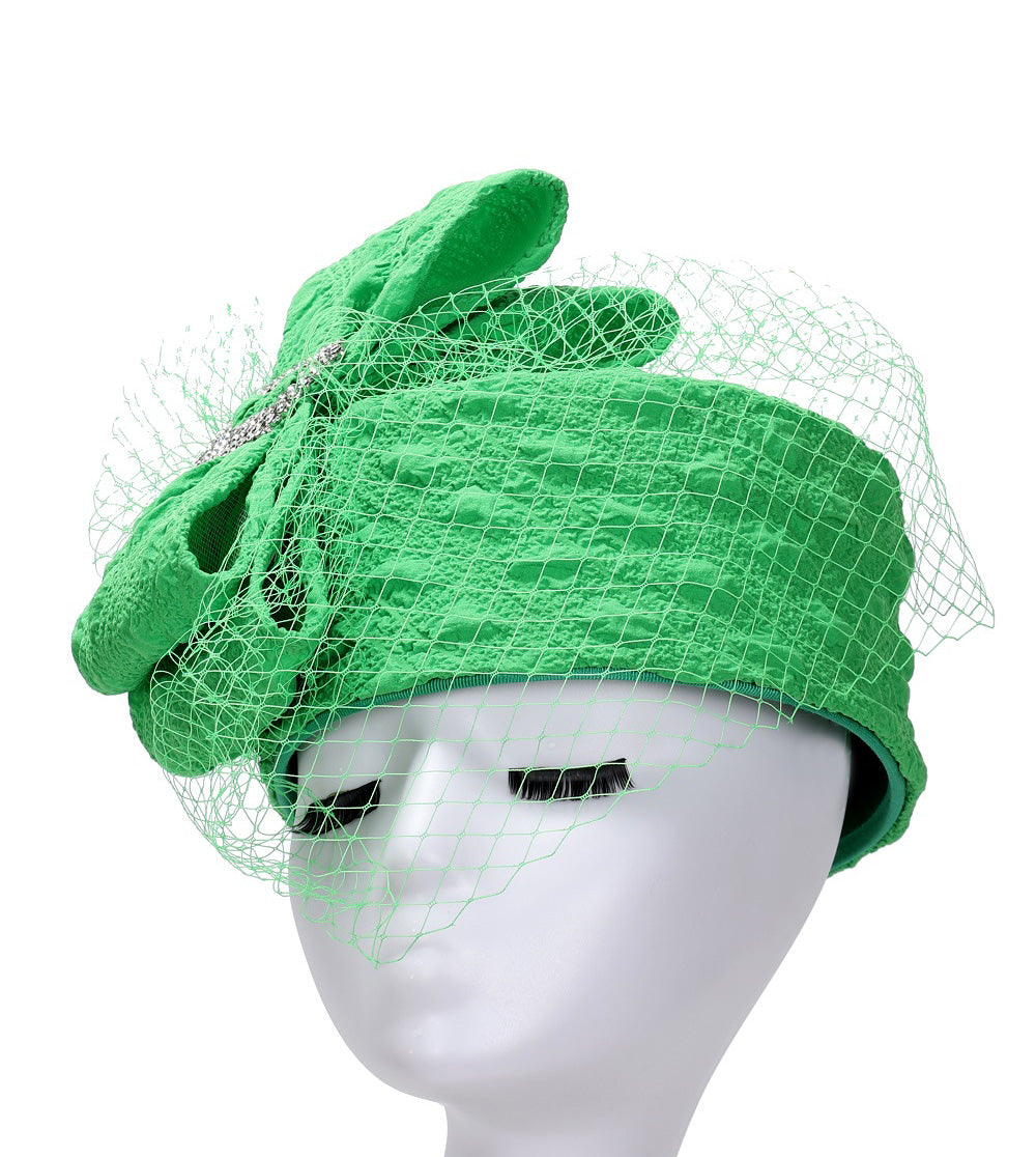 Giovanna Hat H0948-Apple Green - Church Suits For Less