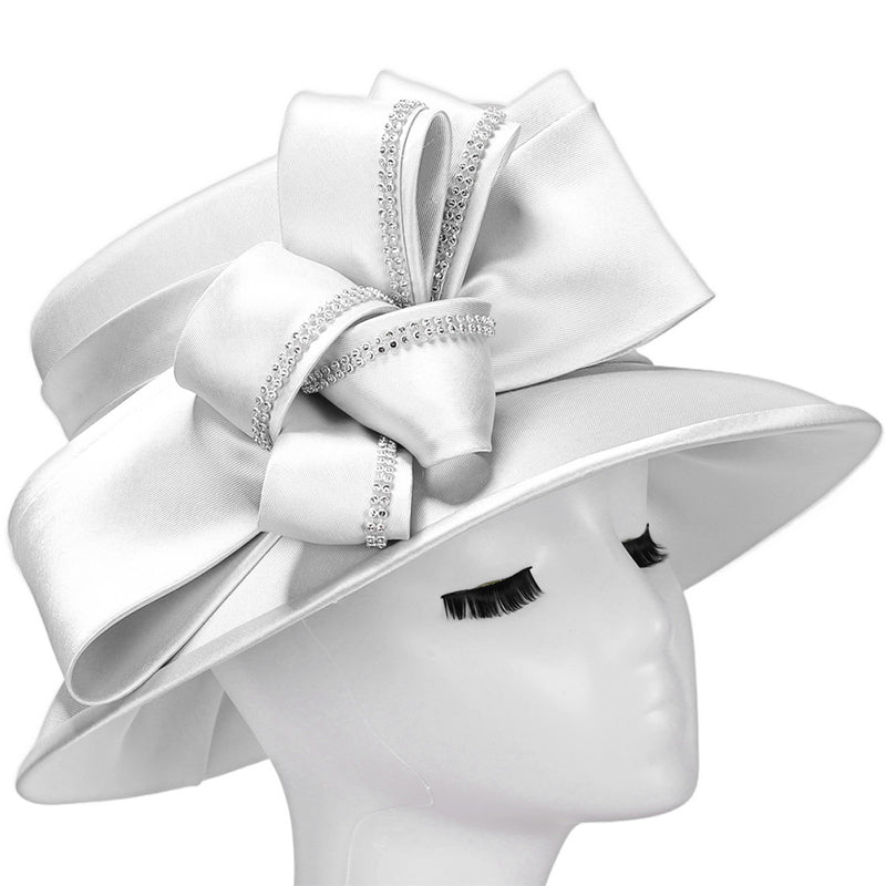 Giovanna Church Hat HG1168-69-White - Church Suits For Less
