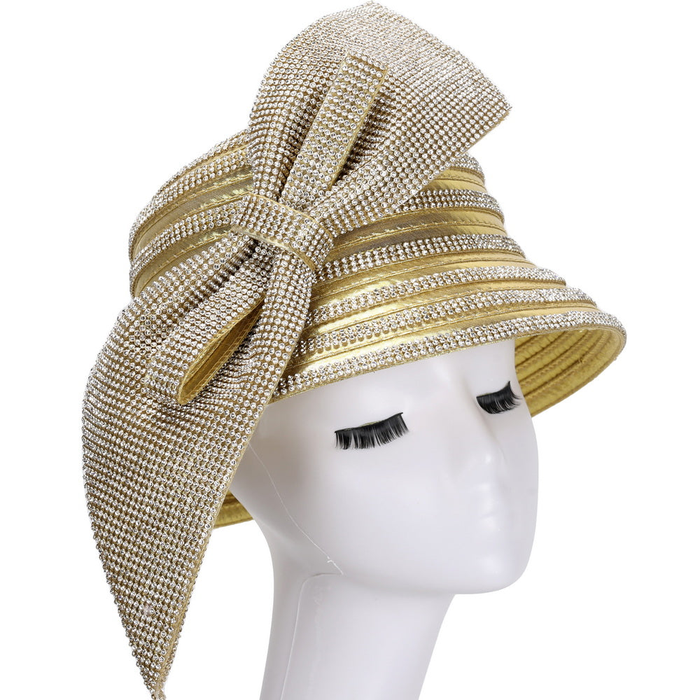 Giovanna Church Hat HM1016-Gold - Church Suits For Less