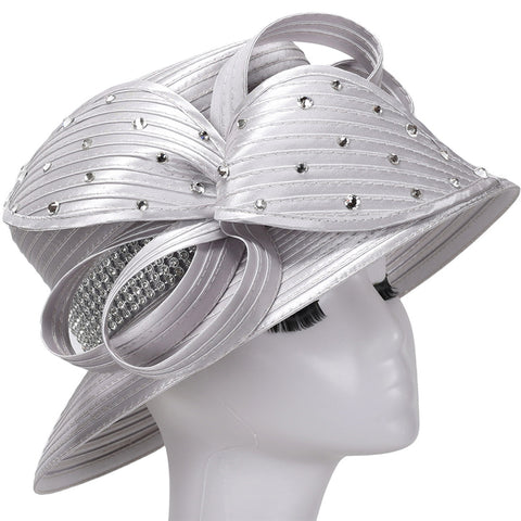 Giovanna Church Hat HR1068-Silver