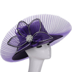 Giovanna Church Hat HR1069-Purple - Church Suits For Less
