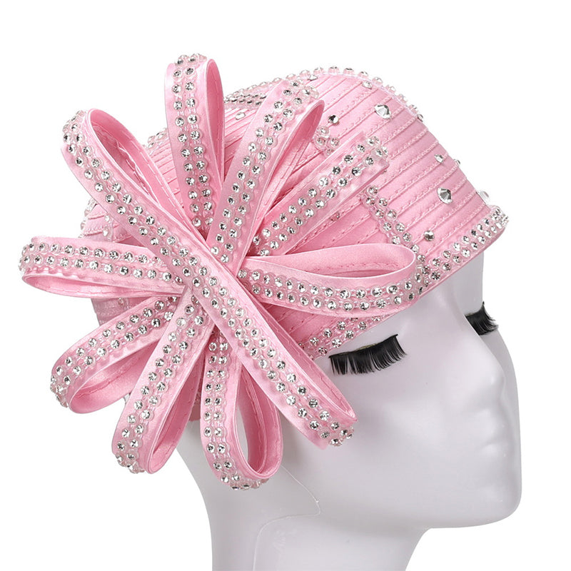 Giovanna Church Hat HR1073-Pink - Church Suits For Less