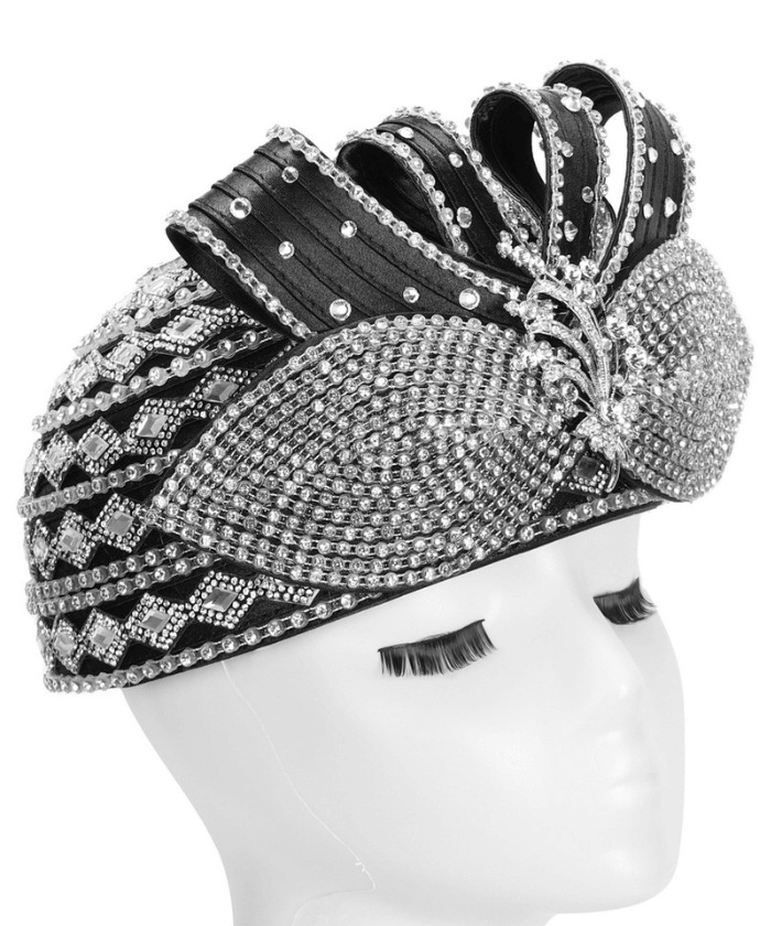 Giovanna Church Hat HR22140-Black main image 1