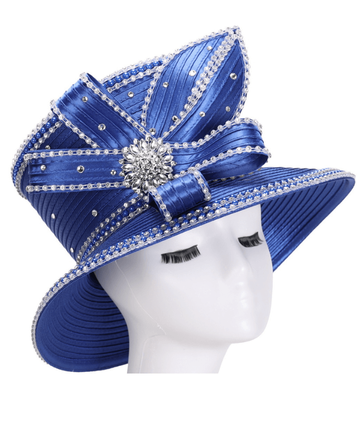 Giovanna Church Hat H0960-Royal main image 1