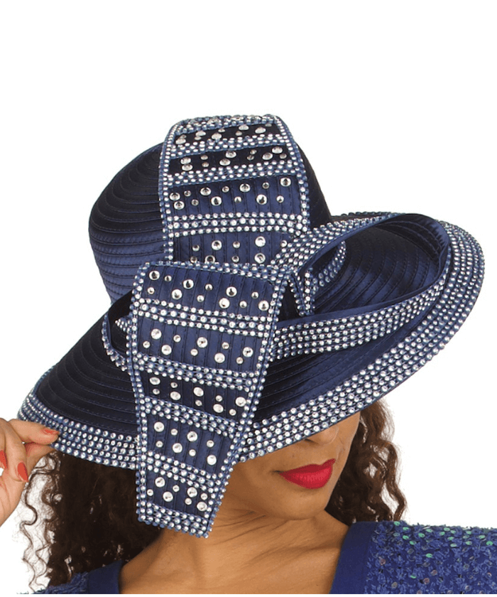 Giovanna Church Hat HR22130-Navy