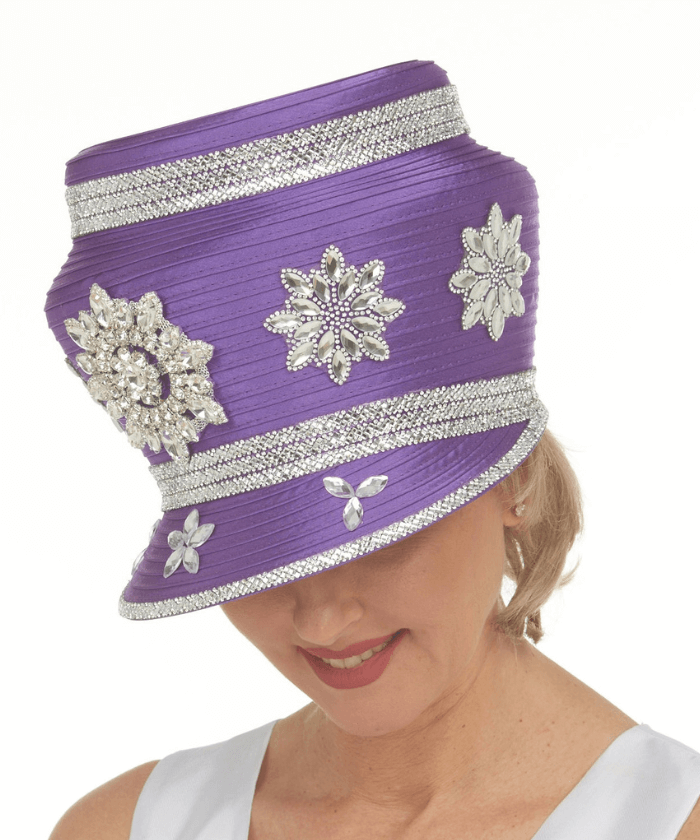 Giovanna Church Hat HR22149-Purple