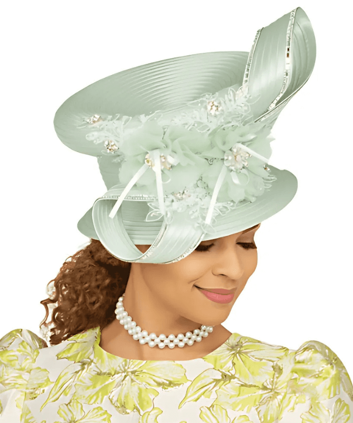 Giovanna Church Hat HR22150-Aqua