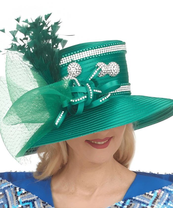 Giovanna Church Hat HR22155-Green