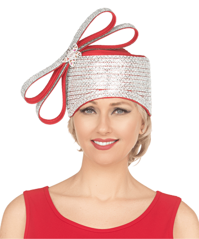 Giovanna Church Hat HR1081-Red