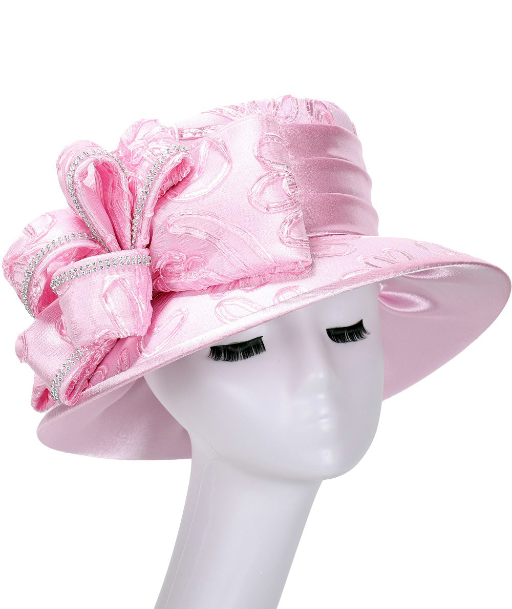 Giovanna Church Hat HD1561-Pink - Church Suits For Less
