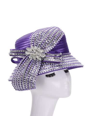 Giovanna Church Hat HR22114-Purple