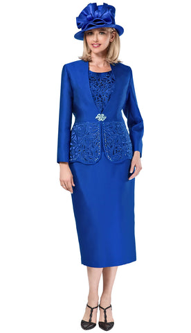 Giovanna Church Suit G1088-Royal - Church Suits For Less