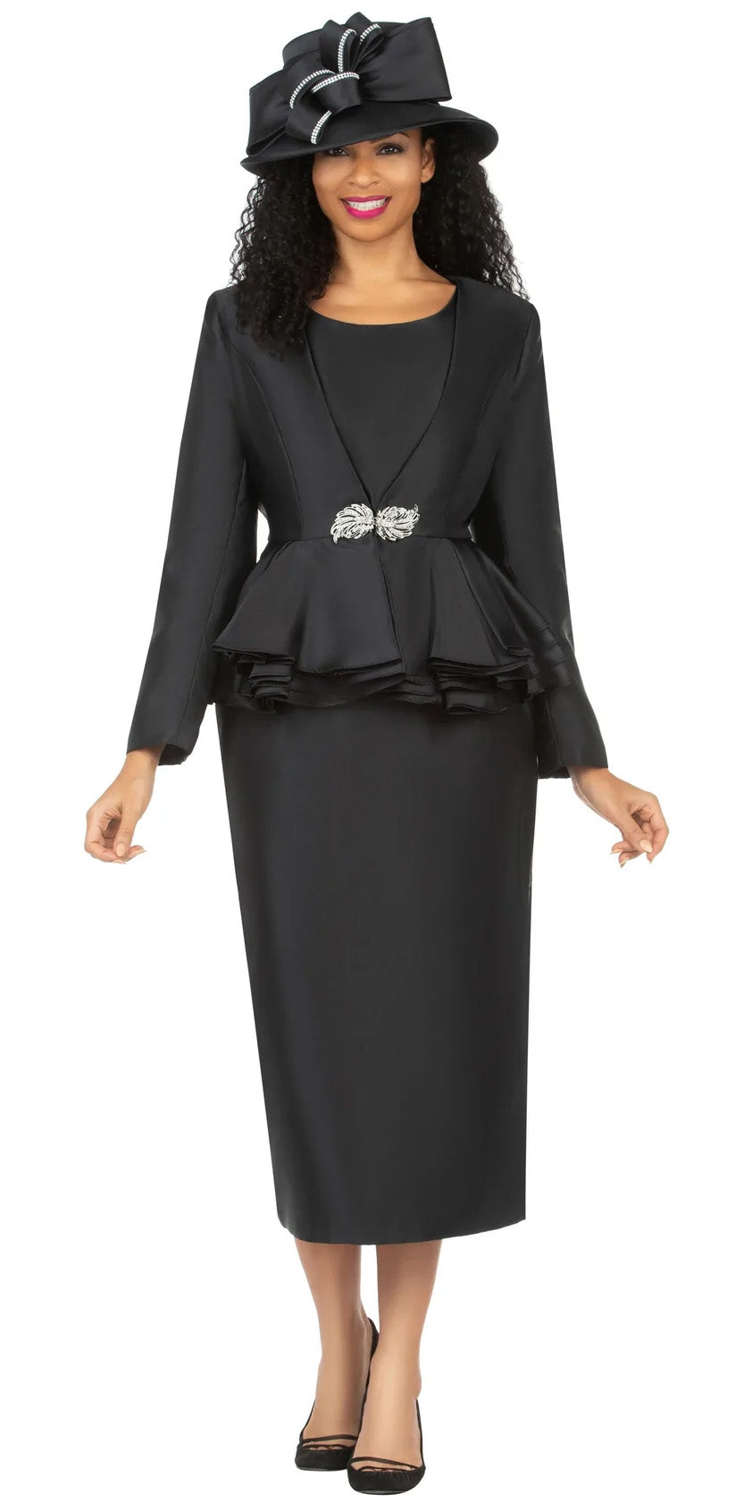 Giovanna Suit G1149C-Black - Church Suits For Less
