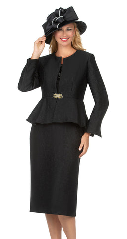 Giovanna Church Suit G1160C-Black